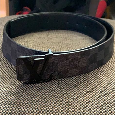 all black lv belt|louis vuitton black checkered belt.